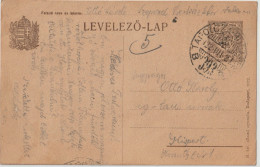 Ungarn Karte Mit Bahnpost / TPO / Amb / Railway "393 B Tapolcza - Budapest" - Lettres & Documents