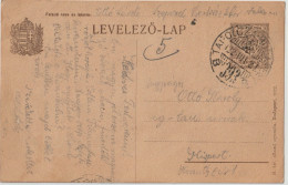 Ungarn Karte Mit Bahnpost / TPO / Amb / Railway "393 B Tapolcza - Budapest" - Storia Postale