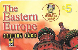 Great Britain: Prepaid IDT - The Eastern Europe, New Ringtones - Other & Unclassified