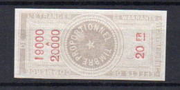 !!! FISCAL, EFFETS DE COMMERCE N°120 NEUF * - Stamps