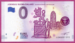 0-Euro LEAS 2019-1 JOENSUU SUOMEN-FINLAND - THE WORLDS BIGGEST COIN SCULPTURE - GUINNESS WORLD RECORDS - Essais Privés / Non-officiels