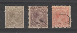 PUERTO  RICO:  1891/92  ALFONSO  XIII°  -  LOT  3  USED  STAMPS  -  YV/TELL. 86//94 - Porto Rico