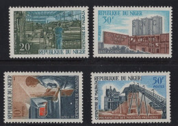 Niger Serie 4v 1966 Malbaza Cement Works Labour Industry MNH - Nigeria (1961-...)