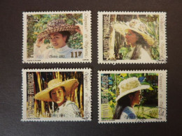 POLYNESIE FRANCAISE, Année 1983-84, YT N° 198-212-213-214 Oblitérés, Chapeaux De Femmes - Used Stamps