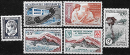 Nouvelle Calédonie 1960 - Yvert N° 295/301 Sauf 295 - Michel N° 370/376 Außer 370  */** - Ungebraucht