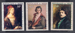 Niger Serie 3v 1967 Self-portraits Of Famous Painters Durer David Delacroix MNH - Nigeria (1961-...)