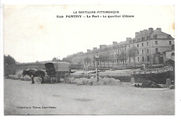 Cpa...la Bretagne Pittoresque...Pontivy...(morbihan)...le Port...le Quartier Clisson...(attelage..péniche.)... - Pontivy