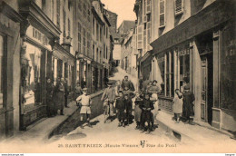 87. CPA - SAINT YRIEIX - Rue Du Pont - Commerces - 1926 - - Saint Yrieix La Perche