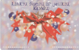 Lithuania, LTU-C63, I Wish You Bright Christmas, 2 Scans. - Litauen