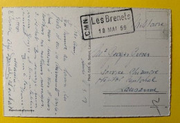 20371 - Cachet Les Brenets CMN 18 Mai 59 Sur Carte Postale Militaire En Service - Marcophilie