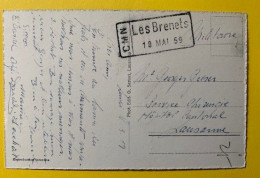 20371 - Cachet Les Brenets CMN 18 Mai 59 Sur Carte Postale Militaire En Service - Poststempel