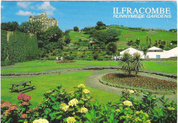 RUNNYMEDE GARDENS, ILFRACOMBE, NORTH DEVON, ENGLAND. USED POSTCARD Mm7 - Ilfracombe