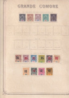 Grande Comore - Collection Vendue Page Par Page - Neufs Sans Gomme / Oblitéré - B/TB - Unused Stamps