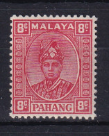 Malaya - Pahang: 1935/41   Sultan Abu Bakar    SG36     8c  Scarlet   MNH - Pahang