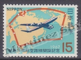 Japan - Japon 1967 Yvert 864, Japan Air Lines World Tour - MNH - Unused Stamps