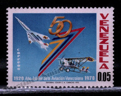 Venezuela 1970 Yvert 820, Planes. 50th Anniv Venezuelan Aviation - MNH - Venezuela