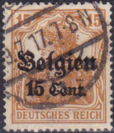 1916 - ALEMANIA - BELGICA - OCUPACION ALEMANA - GERMANIA - YVERT 15 - Gebruikt