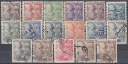 ESPAÑA 1940-1945 Nº 919/935 BIEN CENTRADO, USADO (REF. 01) - Usados