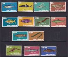 Gambia: 1971   Fishes - New Currency Set   SG271-283         MNH - Gambia (1965-...)