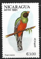 Nicaragua - Mint Hinged 1981 :      Slaty-tailed Trogon -   Trogon Massena - Other & Unclassified