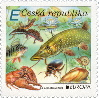 CZECH REPUBLIC 2024 Europa CEPT. Underwater Fauna & Flora (Preorder) - Fine Stamp MNH - Nuevos