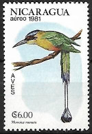 Nicaragua - Mint Hinged 1981 :     Lesson's Motmot  -  Momotus Lessonii - Other & Unclassified