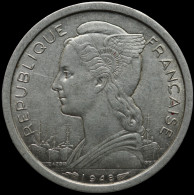 LaZooRo: French Reunion 1 Franc 1948 XF / UNC - Réunion