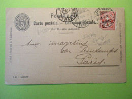 Helvetia - Suisse Entier Postal De 1898 - Entiers Postaux
