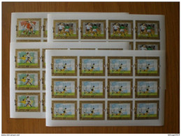 Йемен 也門 يمني YEMEN 1980 Football World Cup Quarter Finalists - Match Scenes And Flags 8 Sheet 12 Complete Series MNH - Jemen