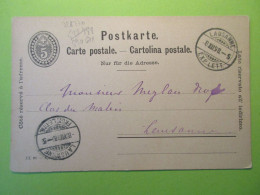 Helvetia - Suisse Entier Postal De 1898 - Entiers Postaux