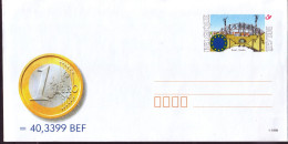 Belgique - Entiers Postaux - Enveloppes - Introduction De L'EURO -pont De La Rue BELLIARD à Bruxelles émis 4 Octobre 99 - Monedas