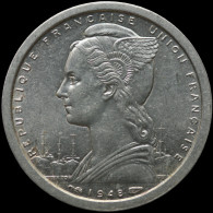 LaZooRo: French West Africa 1 Franc 1948 XF / UNC - Frans-West-Afrika