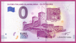 0-Euro LEAV 2019-1 SUOMI-FINLAND OLAVINLINNA - OLOFSBORG - Essais Privés / Non-officiels