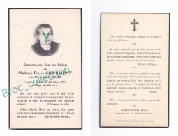 Viverols, Arlanc, Mémento De Mme Pierre Chaumont, Née Marie-Louise Tixier, 20/03/1951, 66 Ans, époux Quincailler, Décès - Images Religieuses