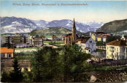 Villach/Kärnten - Villach, Evang. Kirche, Bürgerschule Und Kunsthandwerkerschule - Villach