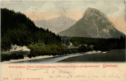 Gesäuse, Station Gstatterboden Mit Tamischbachturm Und Gstatterstein, - Gesäuse