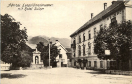 Admont: Leopoldinenbrunnen Mit Hotel Sulzer - Admont