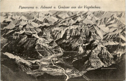 Admont: Panorama V.Admont Und Gesäuse Aus Der Vogelschau - Admont