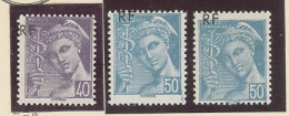 VARIÉTÉ - N°659  - N°660 X2 N**- MERCURE  SURCHARGES  RF DÉPLACÉES - Unused Stamps