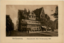 Alt-Hamburg, Schaarmarkt , Ecke Bleichergang 1901 - Autres & Non Classés