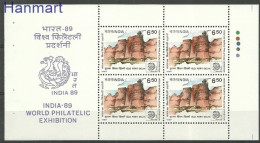 India 1987 Mi Blockatt 1119 MNH  (ZS8 INDh-blatt1119) - Other & Unclassified