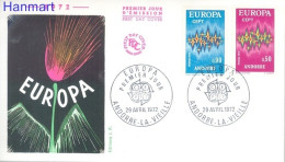 Andorra, French Administration 1972 Mi 238-239 FDC  (FDC ZE1 ANF238-239) - 1972