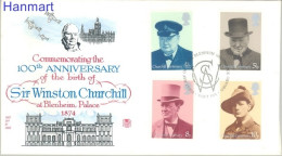 United Kingdom Of Great Britain & Northern Ireland 1974 Mi 659-662 FDC  (FDC ZE3 GBR659-662) - Premio Nobel