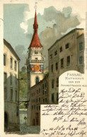 Passau/Bayern - Rathaus, Von Der Schrottgasse Aus - Passau