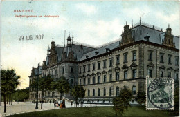 Hamburg/div.Stadtteile - Straf- Justizgebäude Am Holstenplatz 1907 - Autres & Non Classés