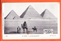21998 / ⭐ ◉ LE CAIRE Egypte Les Trois 3 Pyramides 1900s Edition KHARDIACHE F. 389 Comptoir Philatélique Alexandrie - Pyramids