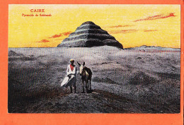 21987 / ⭐ ◉ SAKKARAH Saqqarah LE CAIRE Egypte ◉ Pyramide à Degrés De DJESER 1910s ◉ THE CAIRO Postcard Trust 54613 - Pirámides