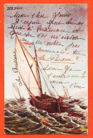 21596 / ⭐ Barque Voilier Marchande XVIIe Siècle 1905 à Louis De CORAIL Colège Saint-Nicolas Gimont / Edition J.N.A  - Sailing Vessels