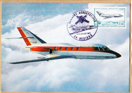 21681 / ⭐ MYSTERE 20 Générale Aéronautique MARCEL DASSAULT Semaine Aérospatiale Juillet 1971 Cpavion Numérotée N°335 - 1946-....: Moderne
