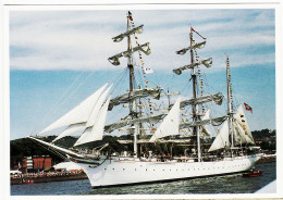 21591 / ⭐ Tirage 300ex Voilier STATSRAAD LEHMKUHL Norvege 1914 KEHYAIAN VOILES LIBERTE 1989 ROUEN  - Sailing Vessels